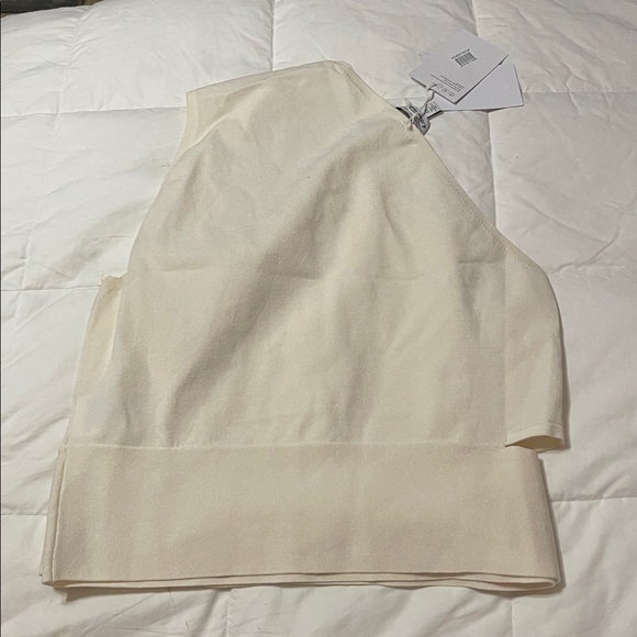 & Other Stories One Shoulder Sleeveless Cream Halter Garment Size M NWT - Picture 4 of 4